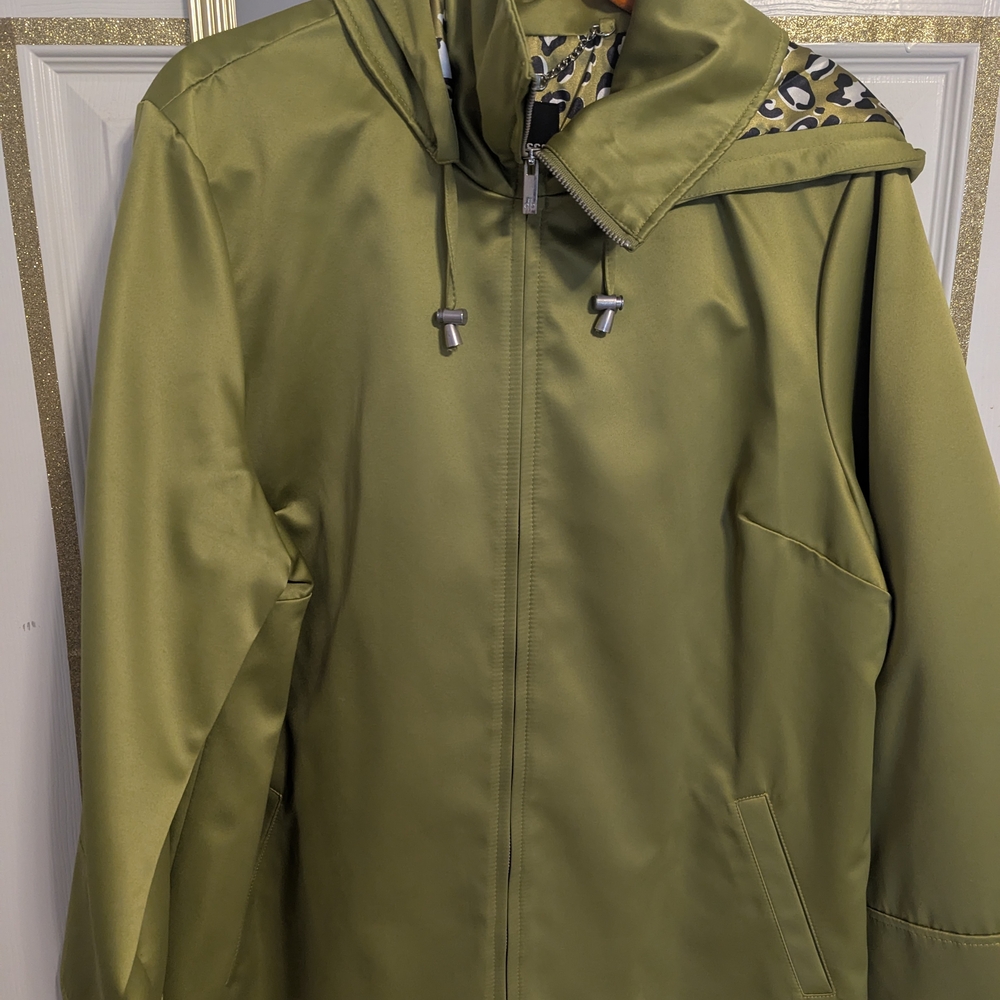 Olive Green Hooded Jacket